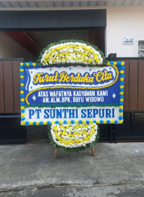 Papan Bunga Duka di Wuran